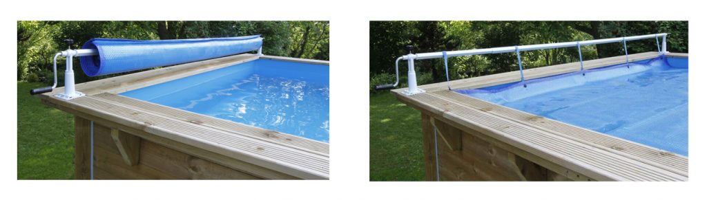 Zelsius enrouleur mobile en acier inoxydable Pour bâches solaires, bâches  de piscine et couvertures de 300 à 570 cm