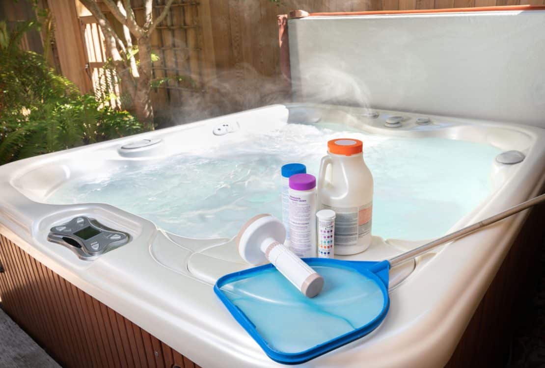 Produits chimiques pour entretien d'un spa
